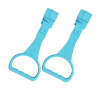 Hoement 2pcs Plastic Baby Walking Assistant Stand up Rings for Toddlers Safe and Sturdy Crib Pull Rings to Help Baby Learn to Stand and Walk at Home the Go