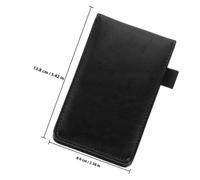 Hoement 2pcs Portable Leather Notebook Set with 50 Sheets Each, Easy to Carry Pu Cover Notepads Featuring Smooth Writing and Rounded Corners, for Notes and Daily Planning