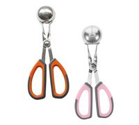 Hoement 2pcs Portable Meatball Maker Molds with Anti-Slip Handles Non-Stick Meatball Shaper Tool for Stainless Steel and Plastic Kitchen Gadget for Cooking and Food Preparation