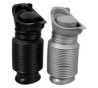 Hoement 2pcs Portable Shrinkable Urinal Leakproof Male Female Emergency Pee Bottle for Camping Travel Car Outdoor Use Mobile Toilet