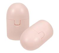 Hoement 2Pcs Portable Storage Case Set, Reusable Plastic Container with Lid, Lightweight Travel Holder for Women’S Period Care and Outdoor Use