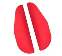 Hoement 2pcs Rear Mirror Visor Side Mirror Rain Guard for Car, Aluminium Alloy, Red, Rain Protection, Easy to Install, Sunny Days