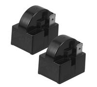 Hoement 2pcs Refrigerator Overload Protector Fridge Freezer Compressor Starter Overheat Protector for Fridge
