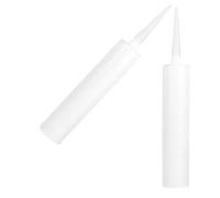 Hoement 2Pcs Reusable Empty Caulk Tubes 300Ml Plastic Refillable Sealant Cartridge for Tile and Crack Filling, Portable Caulking Sealant Storage Tubes for Home Repair