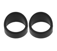 Hoement 2pcs Rubber Microscope Eyepiece Covers for 32-34mm Eyepieces, Portable Antishake Rubber Eye Cups with 4mm Angle Thickness, for Dark Field Observations and Education
