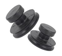 Hoement 2pcs Rubber Suction Handle for Meditation Sound Bowl Yoga Lifting Handle