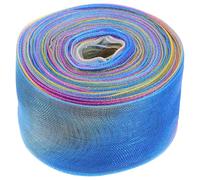 Hoement 2pcs Sheer Rainbow Gradient Chiffon Ribbon with Soft Comfortable Touch and Convenient to Carry, Polyester Fabric Ribbons for Wedding Present Packaging and DIY Crafts Decoration