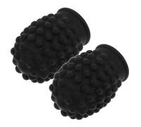 Hoement 2pcs Silicone Drumstick Head Protectors for Noise Reduction and Quiet Practice, 5a7a Drumstick Mute Covers with Non-slip Grip, Percussion Accessory Set for Drum Hardware