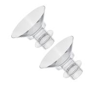 Hoement 2Pcs Silicone Flange Inserts for Breast Pump Wearable Accessories Kit Anti-wear Soft Silicone Inserts Compatible with Electric and Wearable Pumps Easy to Clean and Reusable