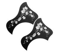 Hoement 2pcs Silver Guitar Pickguard for Acoustic Guitar Scratch and Impact Protection for Fingertip Plectrum Use