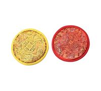 Hoement 2pcs Singing Bowl Cushion round Bowl Mat Pad Protective Holder for Buddhism Accessories Meditation Use