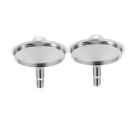 Hoement 2pcs Small Funnel Coffee Funnel Stainless Steel Rustproof Conical Design for Oil Transfer on The Go Use