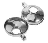 Hoement 2pcs Small Stainless Steel Funnels for Cremation Jewelry Filling Urn Ashes Keepsakes Wide Mouth Mini Funnels Portable for Loved Ones