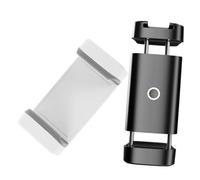 Hoement 2pcs Smartphone Tripod Mount Adapter Clip Cell Phone Holder Clamp for Live Streaming and Photography Stable Secure Fit for Horizontal Vertical Shooting Portable Lightweight Design