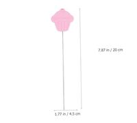 Hoement 2PCS Stainless Steel Cake Tester with Silicone Handle Non-Slip Baking Tool for Testing Doneness of Cakes Cupcakes Bread and Muffins Easy to Clean and Pink