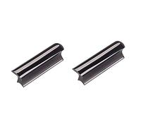 Hoement 2pcs Stainless Steel Hawaii Guitar Slide for Acoustic Lap Slide Bar Stick Improved Sustain Vibrato