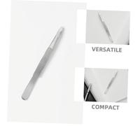 Hoement 2pcs Stainless Steel Stamp Tweezers with Antistatic Coating High Philately Tools for Collectors and Craftsmen Nonmagnetic Tweezers for Delicate Handling of Stamps Photos Documents
