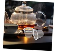 Hoement 2PCS Stainless Steel Tea Infuser Basket Replacement Filter for Loose Leaf Tea Brewing Small Pot Filter Net Fine Mesh Strainer for Teapots and Cups Easy to Clean and Practical Use