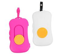 Hoement 2pcs Strong Portable Napkin Box Refillable Wet Wipe Holder Travel Tissue Box for Easy Access Clean-up