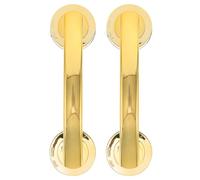 Hoement 2pcs Suction Cup Handrail Bathroom Assist Handle for Seniors, No Drill Installation with Stable Plastic Material, Modern Sl esign Suitable for Kitchens and Home Decor