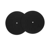 Hoement 2pcs Thickness Felt Vinyl Record Protective Pad Turntable Mat for Home Record Player Accessories Disc Protective Mat