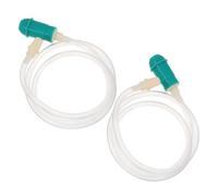 Hoement 2pcs Transparent Cupping Extension Tubes for Home Use Elastic Vacuum Hose Connectors Leakproof Suction Accessories for Effortless Dry and Wet Therapy Sessions