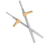 Hoement 2pcs Violin Bow Frog Screw Metal Tool for String Instrument Bow Repair, Sturdy and Portable Violin Accessory with Head, Lightweight and Practical for Music Players Random Style