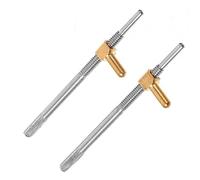 Hoement 2pcs Violin Bow Parts Practical Violin Bow Frog Screw Metal Random Style Head Light Weight Easy to Install and Operate