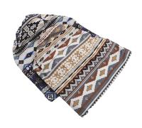 Hoement 2pcs Women Chemo Headwear Turbans with Satin Lining, Ethnic Flower Design Sleep Caps for Cancer Patients, Soft Headscarf Hats Suitable for Hair Loss and Chemotherapy