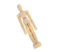Hoement 2Pcs Wooden Art Mannequin for Artists Flexible Joint Human Figure Models for Sketching Painting Drawing Reference Lightweight Desk Decoration for Home and Office