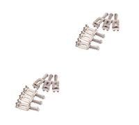 Hoement 2sets Guitar Accessories Bridge Saddles Sturdy Fit and Metal Finish 6pcs*2