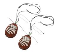 Hoement 2sets Mini Thumb Piano Portable Kalimba for Beginners Musical Instrument Easy to Play for Music Lovers