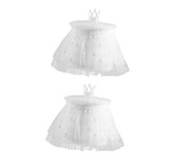 Hoement 2sets Newborn Photography Outfit Tutu Skirt and Crown Essential Props for Girl Photo Shoot Shower