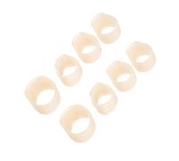 Hoement 2Sets Reusable Guzheng Nail Protectors Finger Covers for Left Right Hand Breathable Silicone Nail Pick Covers for Guzheng Players Portable and Easy to Clean No Tape Needed