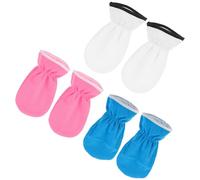 Hoement 3 Pairs of Moisturizing Essential Oil Hand Spa Gloves with Paraffin Treatment for Soft, Supple Skin, Made of Polyester and Lint, for Hand Care and Skin Nourishment