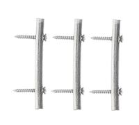 Hoement 3 Sets Guitar String Retaining Rods 48MM Zinc Alloy Pressure Chord Stick Electric Guitar Headstock Guide Bars for Tremolo System Silver