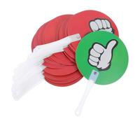 Hoement 30 Pieces Yes No Voting Paddles Set, 24x15cm Reusable Handheld Voting Boards with Green and Red Signs for Classroom Teacher Interaction and School Activities