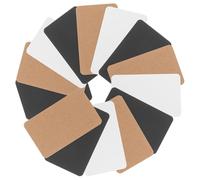 Hoement 300Pcs Blank Note Cards with Black White Kraft Paper for DIY Flash Memory Index and Memo Cards Creative Writing and Study Paper for Students and Writers