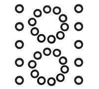 Hoement 30pcs Black Cotton Trumpet Valve Felt Washers for Brass Instruments, Improving Playing Comfort and Optimizing Valve Response, for Repair and Performances