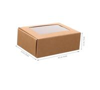 Hoement 30pcs Soap Wrapping Boxes with Clear Window for Homemade Soap Gift Packaging Colors Kraft Paper Elegant DIY