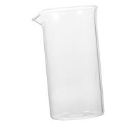 Hoement 350ml Coffee Press Replacement Glass Cup Lid and Filter Heat Resistant Borosilicate Glass for Cold Brew and Tea Making Compatible 6-cup