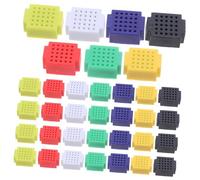 Hoement 35pcs Mini Breadboard Pcb Circuit Board Kit No Soldering for DIY Electronics Projects Beginners Compact Reusable Stable Flow Testing