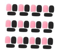 Hoement 36Pcs Microphone Windscreen Foam Covers High-density Noise Reduction Sponge Caps for Headset and Lavalier Mics Windproof Pop Filter for Clear Sound Recording and Broadcast
