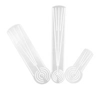 Hoement 3pcs Acrylic Mandala Ruler Set for Artists and Beginners with Smooth Edges and Angle Division, Geometric Drawing Stencils and Circle Templates for Mandala Coloring and Outdoor