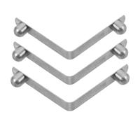 Hoement 3Pcs Cane Adapter for Walker Walking Cane Holder Clip V Shape Shrapnel Improving Comfort Secure Locking Structure for Daily Walker Stick Holder Needs Mobility Spare Parts