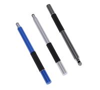 Hoement 3pcs Capacitive Touch Screen Pen Multifunctional Round Tip Stylus for Tablets and Smartphones Grey Silver Dark Blue Lightweight and Durable Writing Tool
