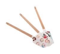 Hoement 3pcs Christmas Baking Scraper Snowman Baking Tool Snowman Utensil Cake Spatula Paddle Cooking Spatulas Cheese Spreader Cake Decorating Tools Decorating Supplies