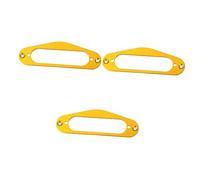 Hoement 3pcs Electric Guitar Parts Black Pickup Screws Guitar Pickup Frame Mounting Ring Single Coil Humbucker Ring Screws