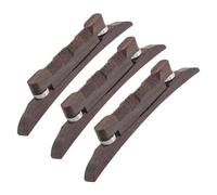 Hoement 3pcs Guitar Pegs Bone Guitar Saddle Pegs Bridge Replacement Saddle Pins Bridge Clamp Rosewood Banjo Mandolin Light Brown