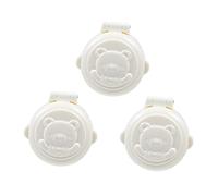 Hoement 3pcs Key Protection Lock Boy Girl Proofing Safety Locks for Washing Machine Car Button Covers Cartoon Style